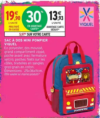 VIQUEL SAC À DOS MINI POMPIER