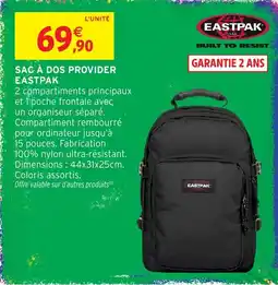 Intermarché Hyper EASTPAK SAC À DOS PROVIDER offre