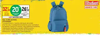 L'ETUDIANt SAC À DOS SCHOOL