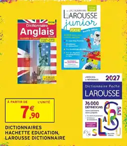 Intermarché Hyper Hachette Education Dictionnaire Anglais offre