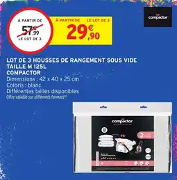 Intermarché Hyper COMPACTOR Housses de rangement sous vide offre