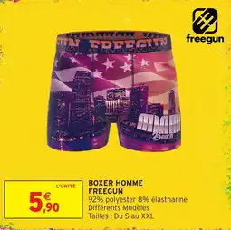 Intermarché Hyper FREEGUN BOXER HOMME offre