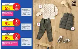 Intermarché Hyper GEMO SWEAT ECRU DAMIER GARÇON offre