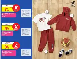 Intermarché Hyper GEMO SWEAT A CAPUCHE GARCON offre