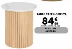 Centrakor Table cafe homelya offre
