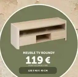 Centrakor Meuble tv roundry offre
