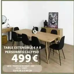 Centrakor Table extensible 6 a8 personnes offre