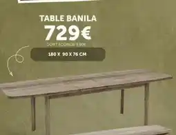 Centrakor Table banila offre