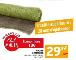 Trafic Dim - gazon artificiel offre