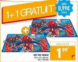 Trafic Dim - set de table offre