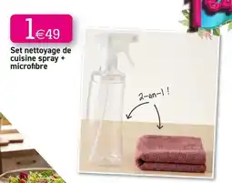 Kandy Set nettoyage de cuisine spray + microfibre offre