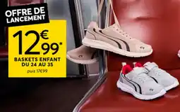DistriCenter Baskets enfant du 24 au 35 offre