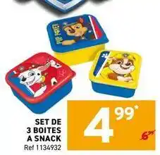 Trafic Set de 3 boites a snack offre