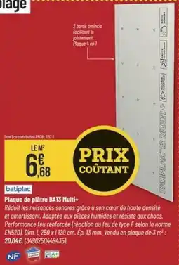 Bricorama Dim - plaque de pâtre bais multi offre