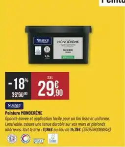 Bricorama Facile - peinture monocreme offre