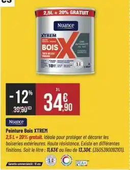 Bricorama Peinture bois offre