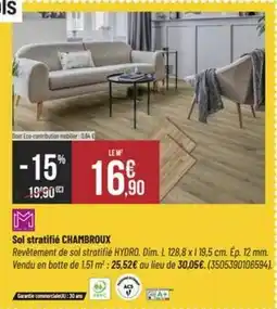 Bricorama Dim - sol stratifié chambroux offre