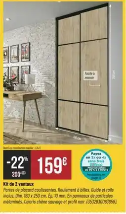 Bricorama Facile - kit de 2 pantaux offre