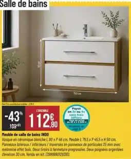 Bricorama Meube de salle de bains inodo offre