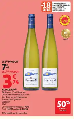 Auchan Alsace aop offre