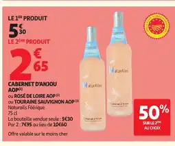 Auchan Cabernet d'anjou aop offre