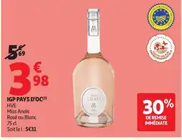 Auchan MISS ANAÏS Igp pays d'oc hve offre