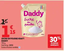Auchan DADDY Sucre en poudre kraft offre