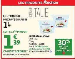 Auchan AUCHAN Burrata offre