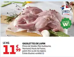 Auchan Gigolettes de lapin offre