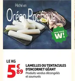 Auchan Lamelles ou tentacules d'encornet géant offre