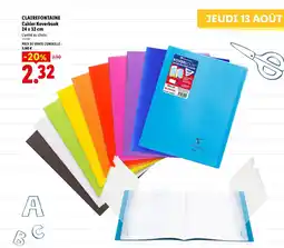 Lidl CLAIREFONTAINE Cahier Koverbook offre