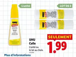 Lidl UHU Colle offre