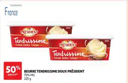 Auchan PRÉSIDENT Beurre tendrissime doux offre