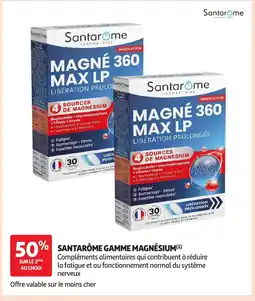 Auchan 50% santarome gamme magnésium offre