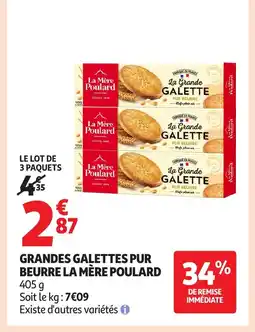 Auchan LA MÈRE POULARD Grandes galettes pur beurre offre
