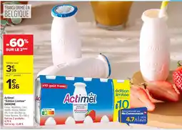 Carrefour Danone actimel edition limitee offre