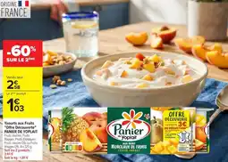 Carrefour Panier de Yoplait yaourts aux fruits offre decouverte offre
