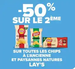 Carrefour Market Lay's chips a l'ancienne et paysannes natures offre
