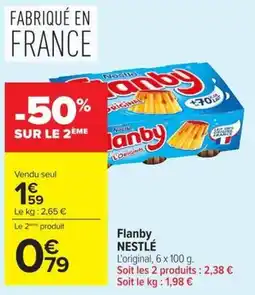 Carrefour Flanby NESTLÉ offre
