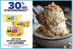 Carrefour La Laitière les bacs de glaces offre