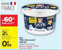 Carrefour Yoplait Skyr offre