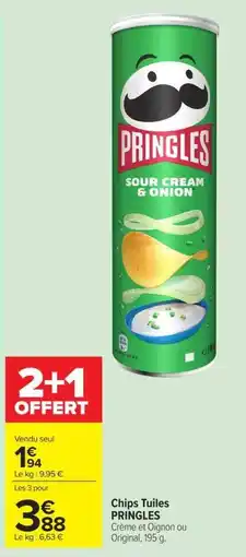 Carrefour Market PRINGLES Chips Tuiles offre