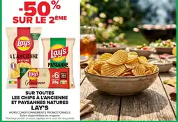 Carrefour Market Lay's Chips a l'ancienne et paysannes natures offre
