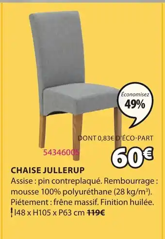 JYSK Chaise Jullerup offre