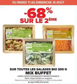 Carrefour Market Mix buffet les salades bio offre