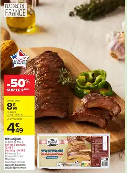 Carrefour Market Ribs original offre