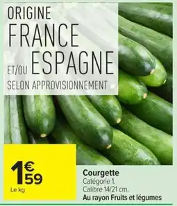 Carrefour Market Courgette offre