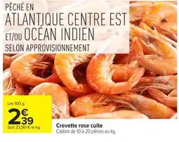 Carrefour Crevette rose cuite offre