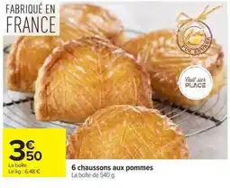 Carrefour 6 chaussons aux pommes offre