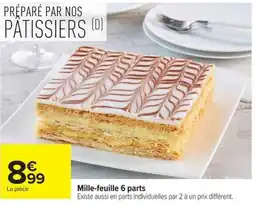 Carrefour Mille-feuille 6 parts offre